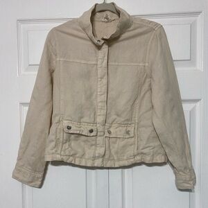 Christian Siriano Tan Utility Jacket size M